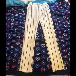 Skin tight striped pants